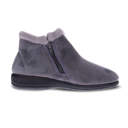 Dahlia Slipper - Grey