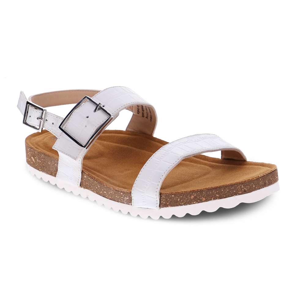Brag Sandal - White Croc