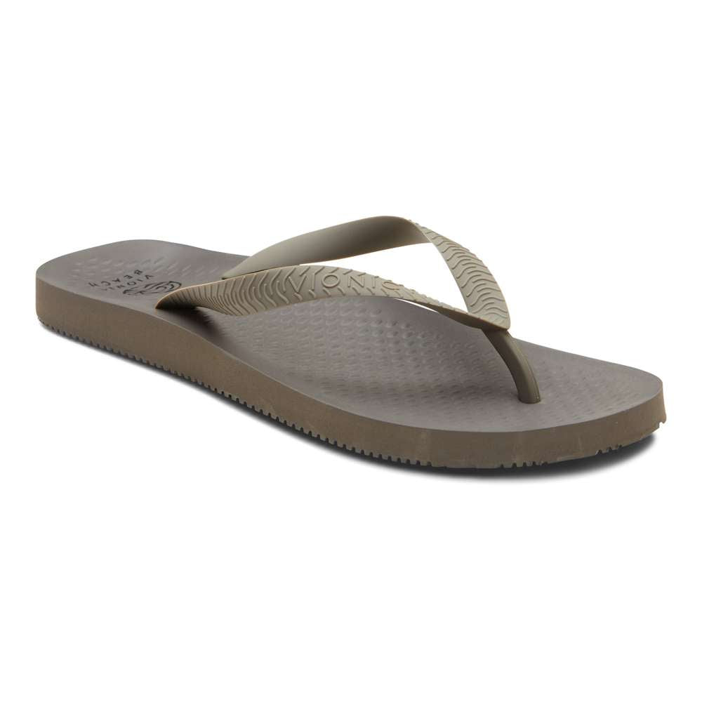Beach Manly Toe Post Sandal - Greige