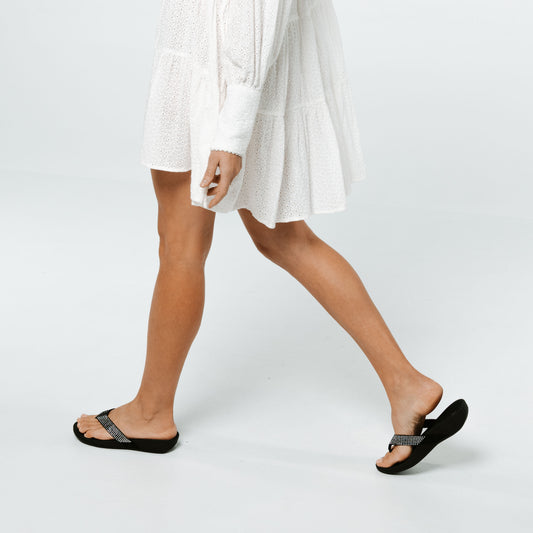 Lifestyle image for Allora Toe Post Sandal - Silver