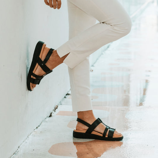 Lifestyle image for Bryn Adjustable Sandal - Black