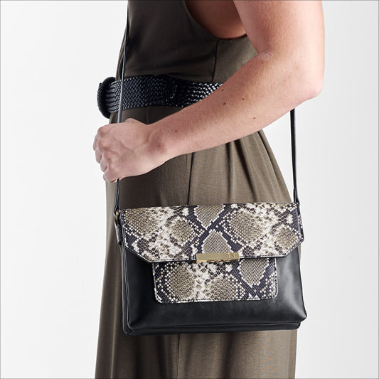 Lifestyle image for Cinty Shoulder Bag - Black Snake