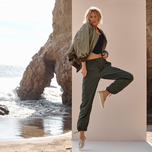 Lifestyle image for Uptown Loafer - Gold Metallic Leather