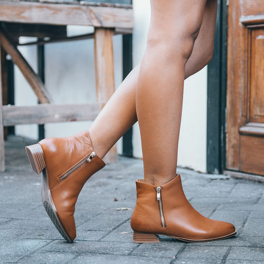 Lifestyle image for Felicity Ankle Boot - Brown Snake