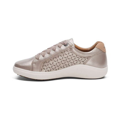 Courtney Sneaker - White Gold Cutout