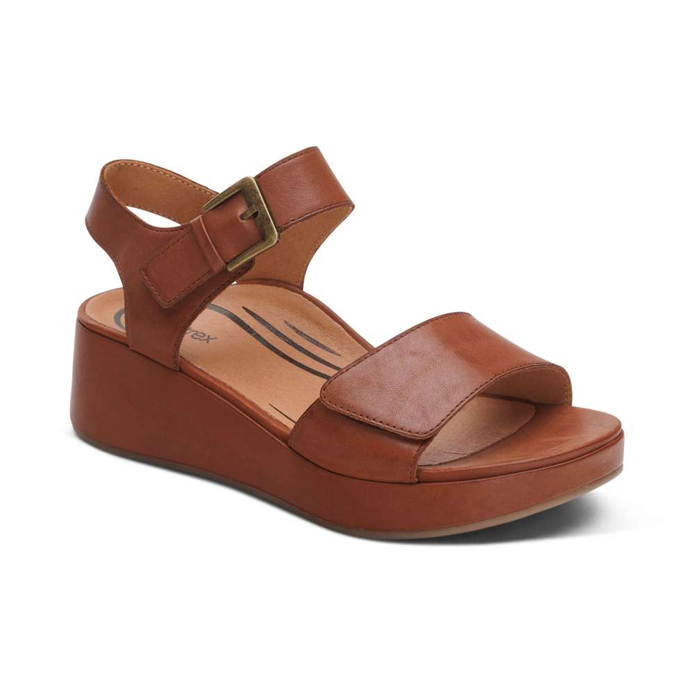 Ariel Wedge - Dark Brown
