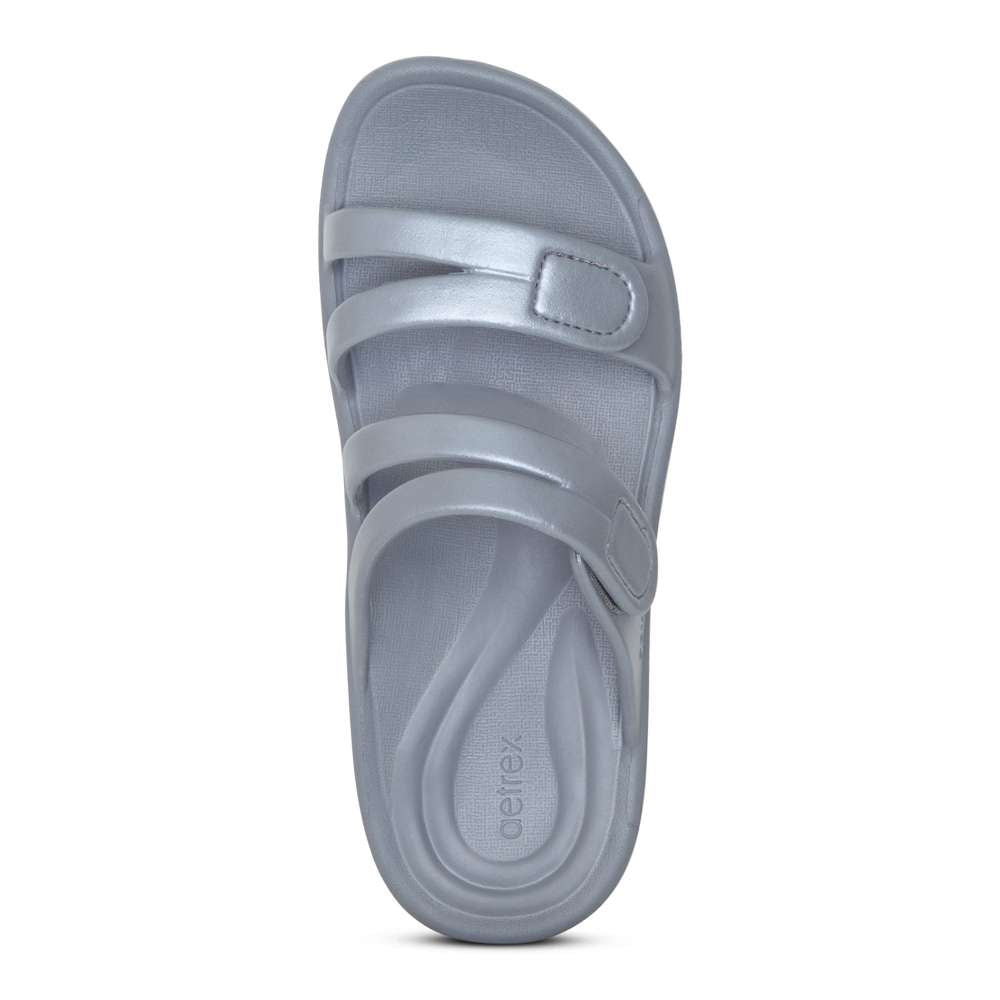 Janey Sport Slide - Grey