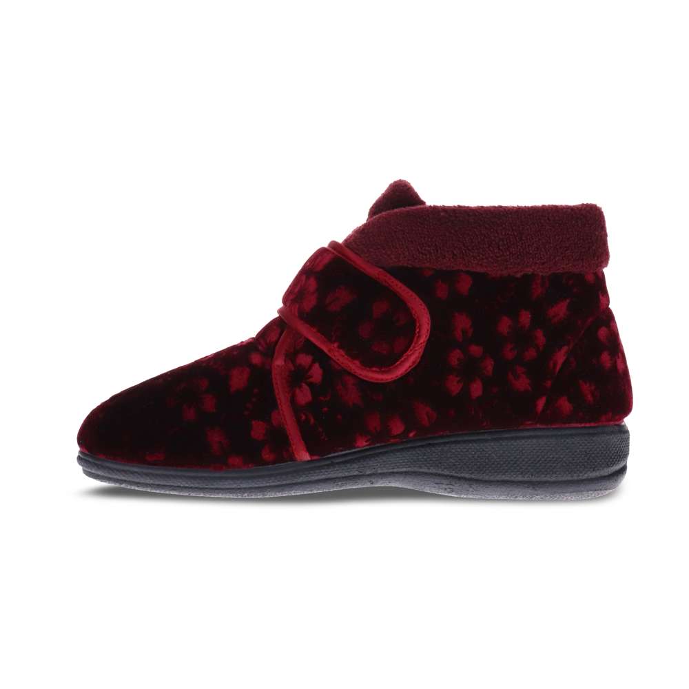 Dale Slipper - Burgundy Emboss