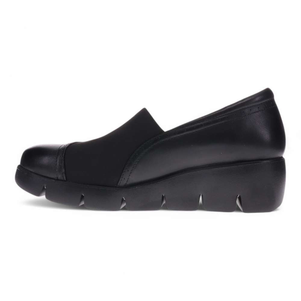 Georgia Wedge - Black/Black