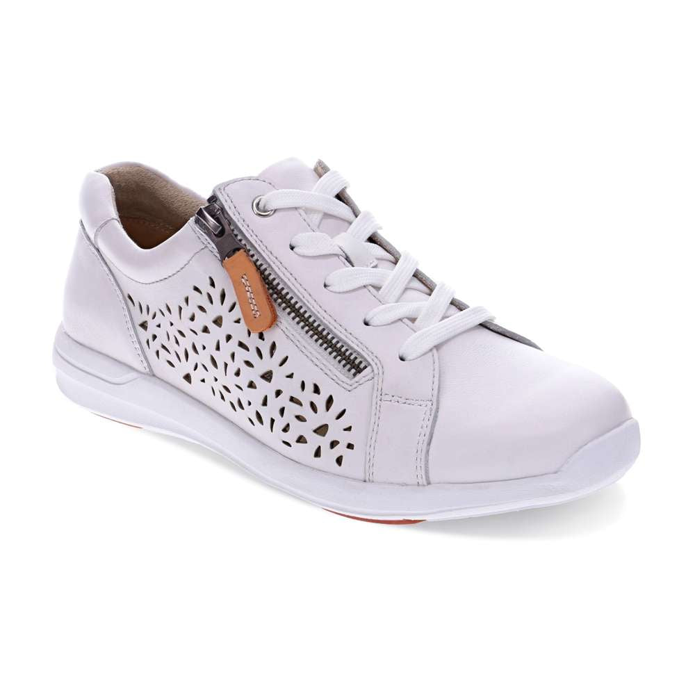 North Perf Sneaker - White/Apricot