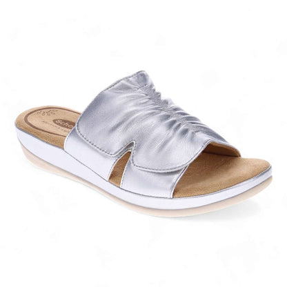 Cora Slide Sandal - Silver