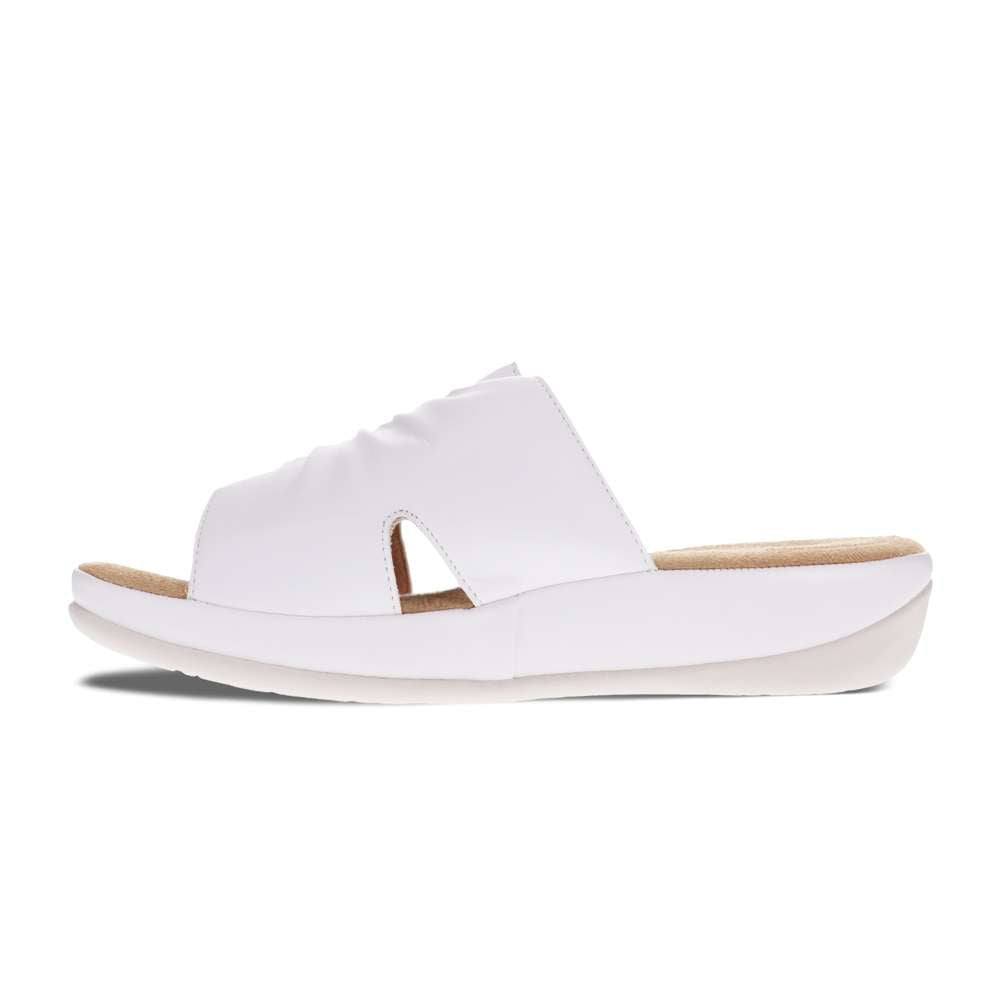 Cora Slide Sandal - White