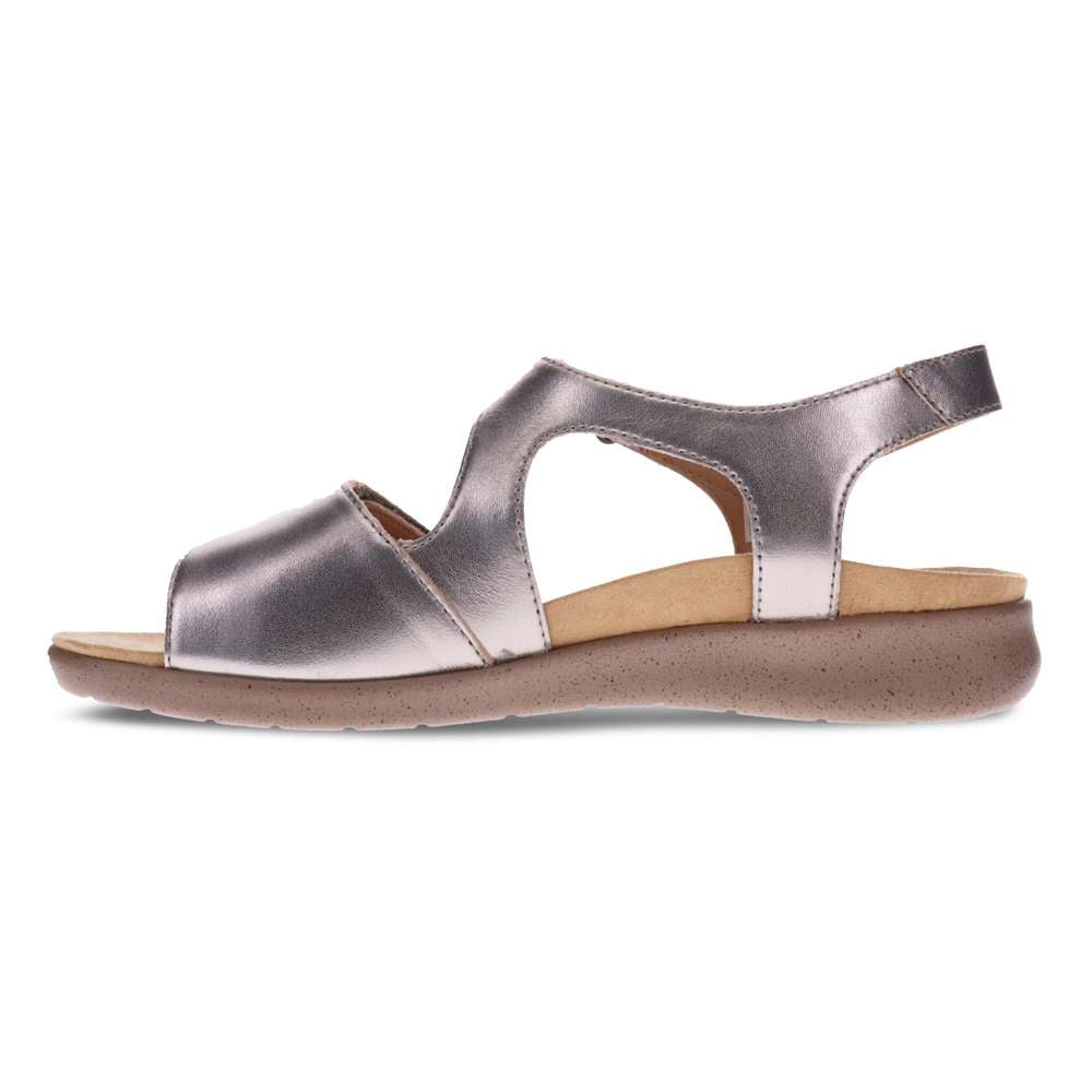 Flora Adjustable Sandal - Pewter