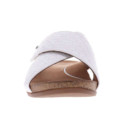 Jean Brick Wedge - White