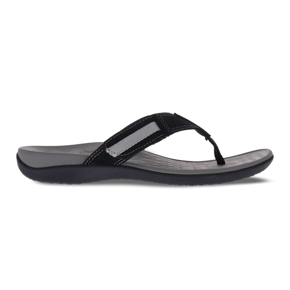 Ryder Toe Post Sandal - Black/Grey