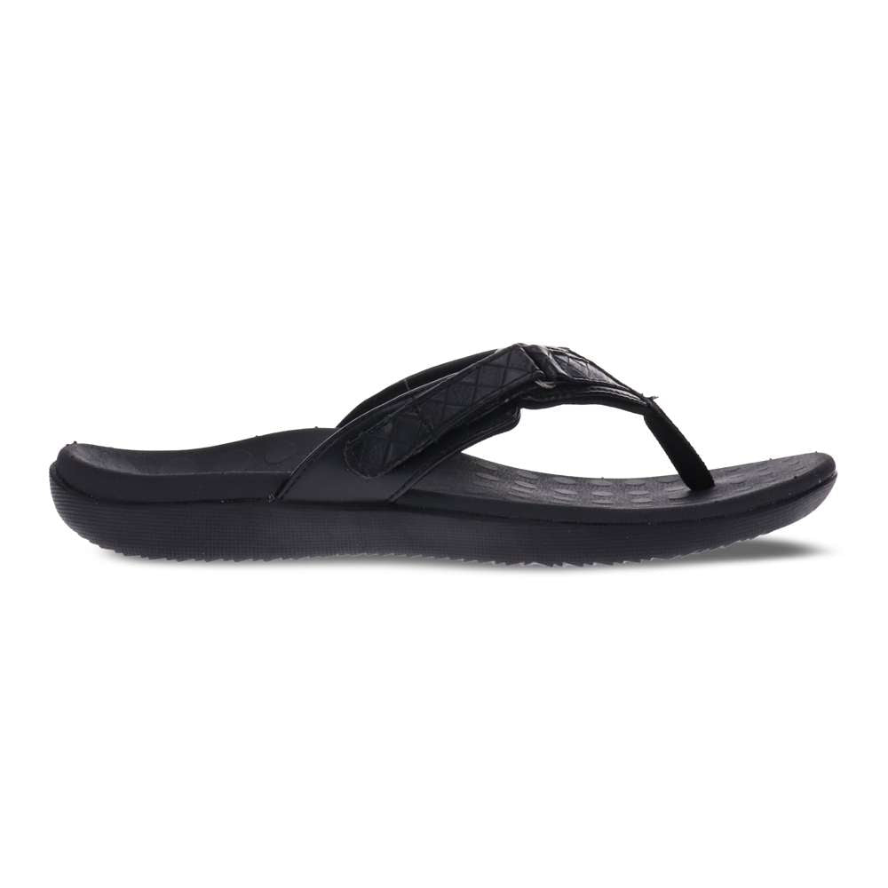 Selena Toe Post Sandal - Black