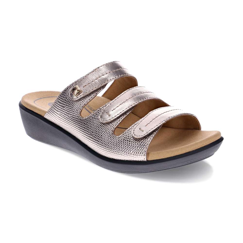 Tali Slide Sandal - Pewter