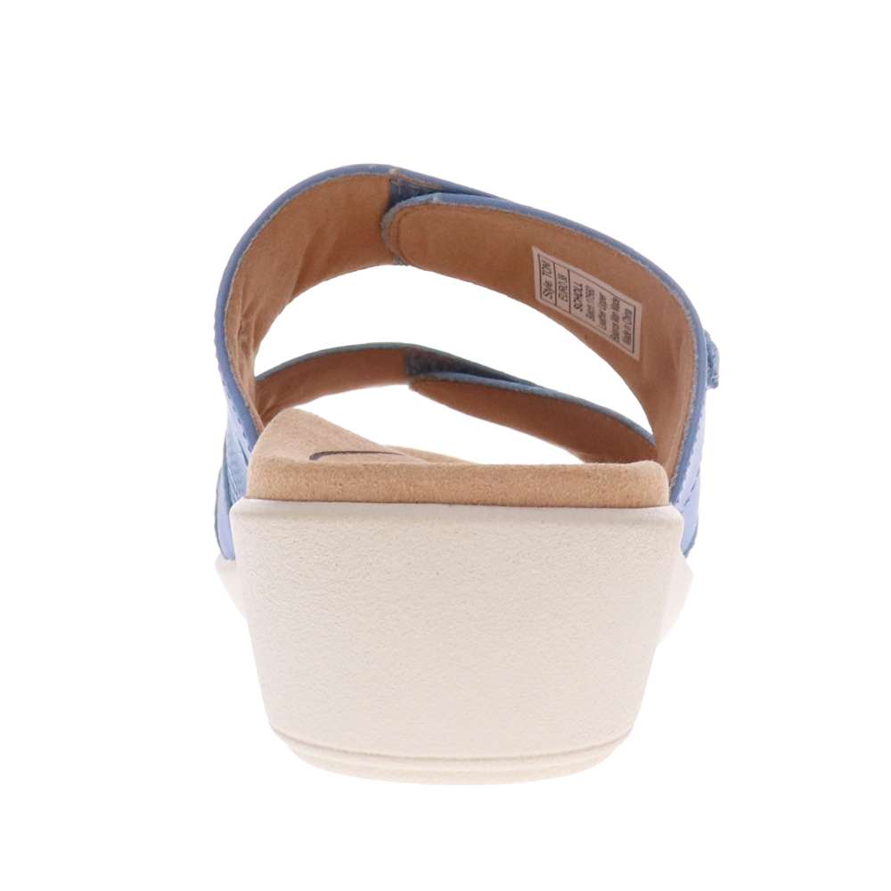Toni Adjustable Slide Sandal - Blue