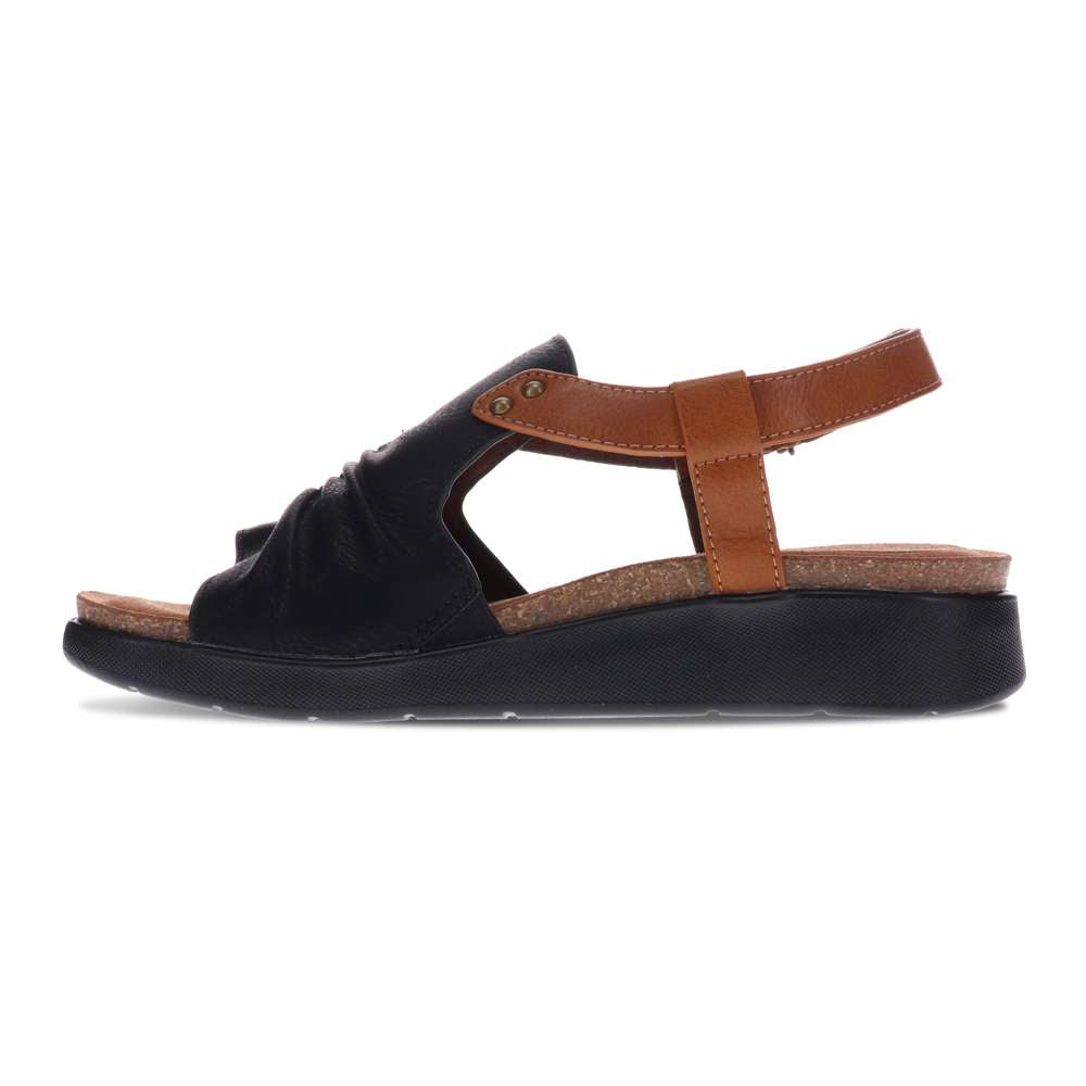 Tyler Backstrap Sandal - Black/Brown