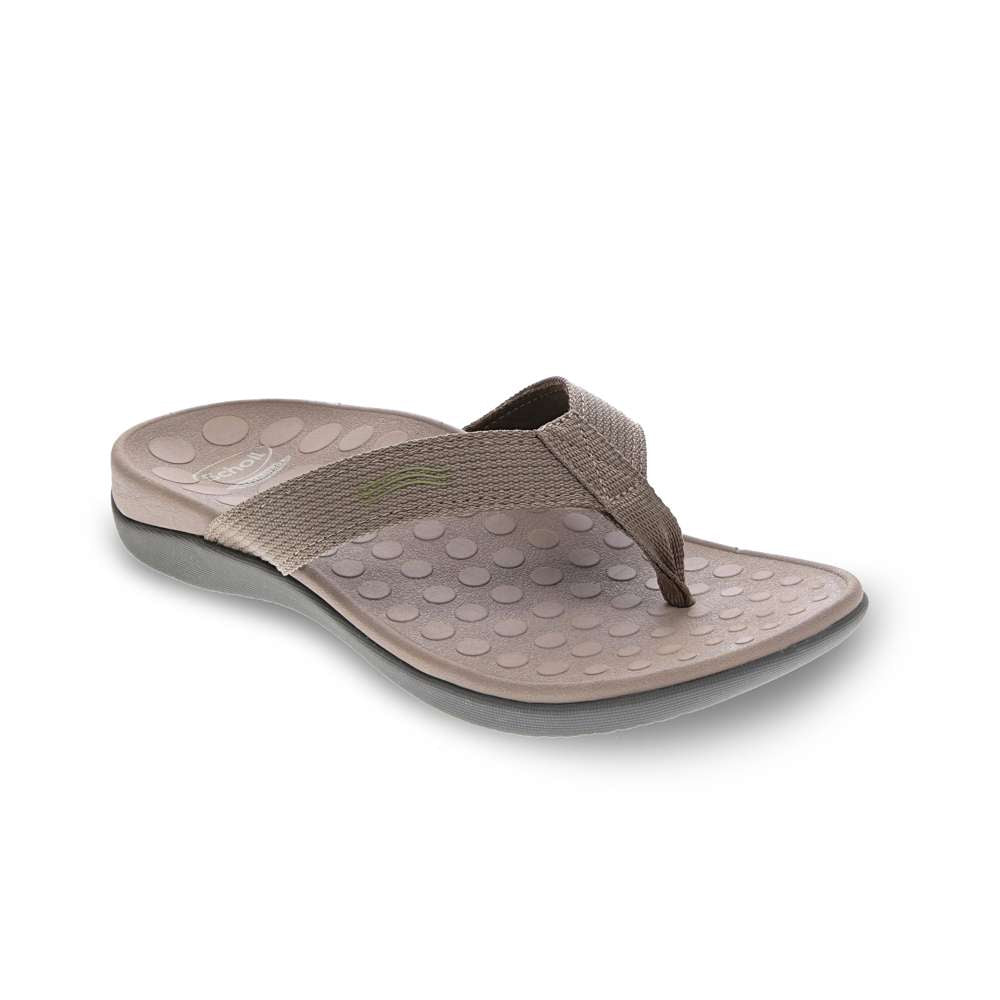 Wave Toe Post Sandal Unisex - Khaki
