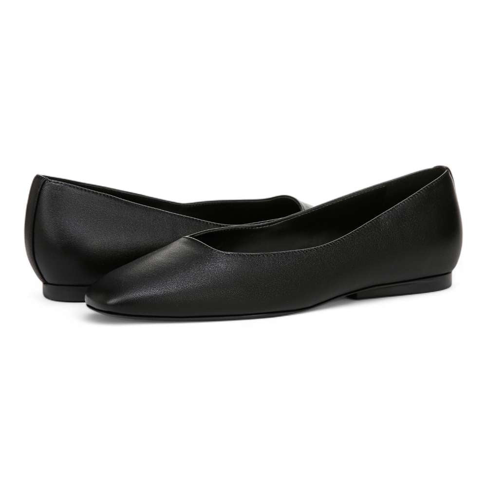 Chelsea Ballet Flat - Black Leather