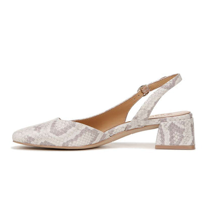 Jayla Sling Back Heeled Sandal - White Multi