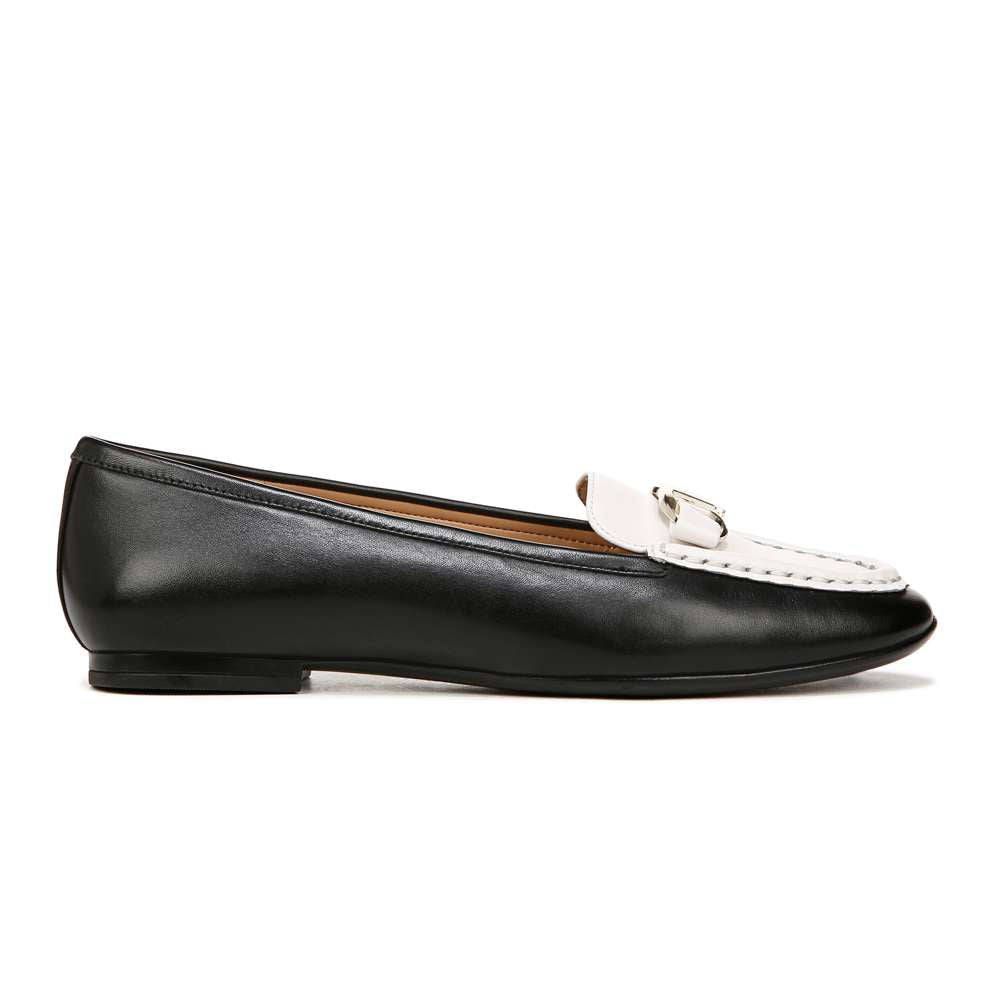 Layla Loafer - Black/Warm White