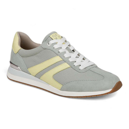 Lorena Lace Up Sneaker - Pistachio Fabric & Suede