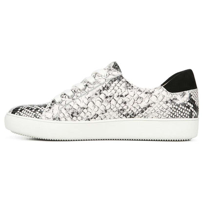 Macayla Casual Sneaker - Black/White Snake