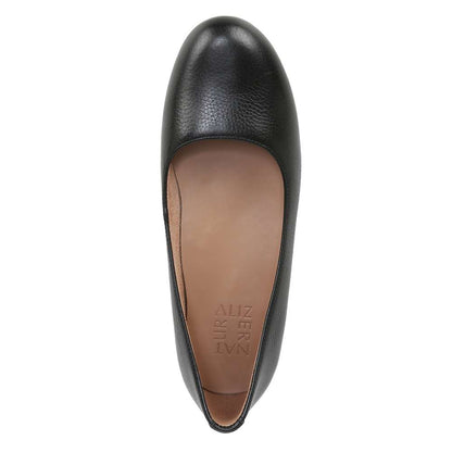 Maxwell Flat - Black Tumbled Leather
