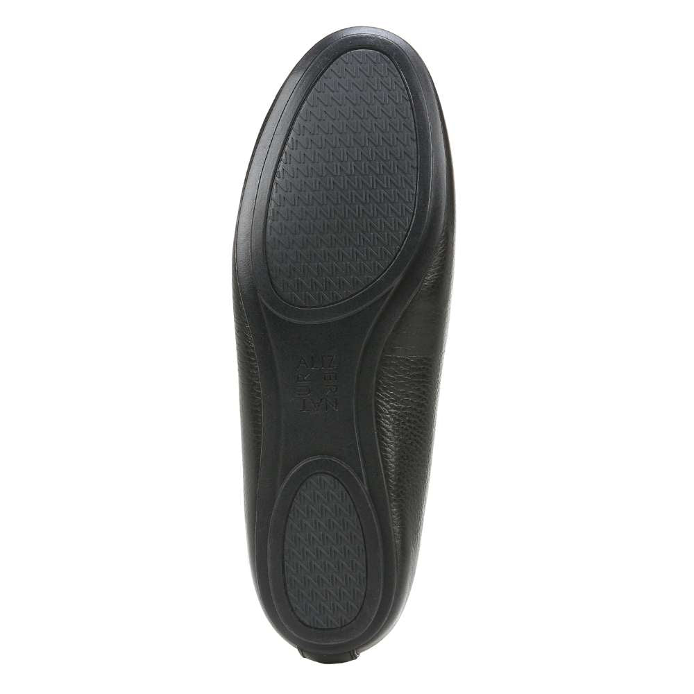 Maxwell Flat - Black Tumbled Leather
