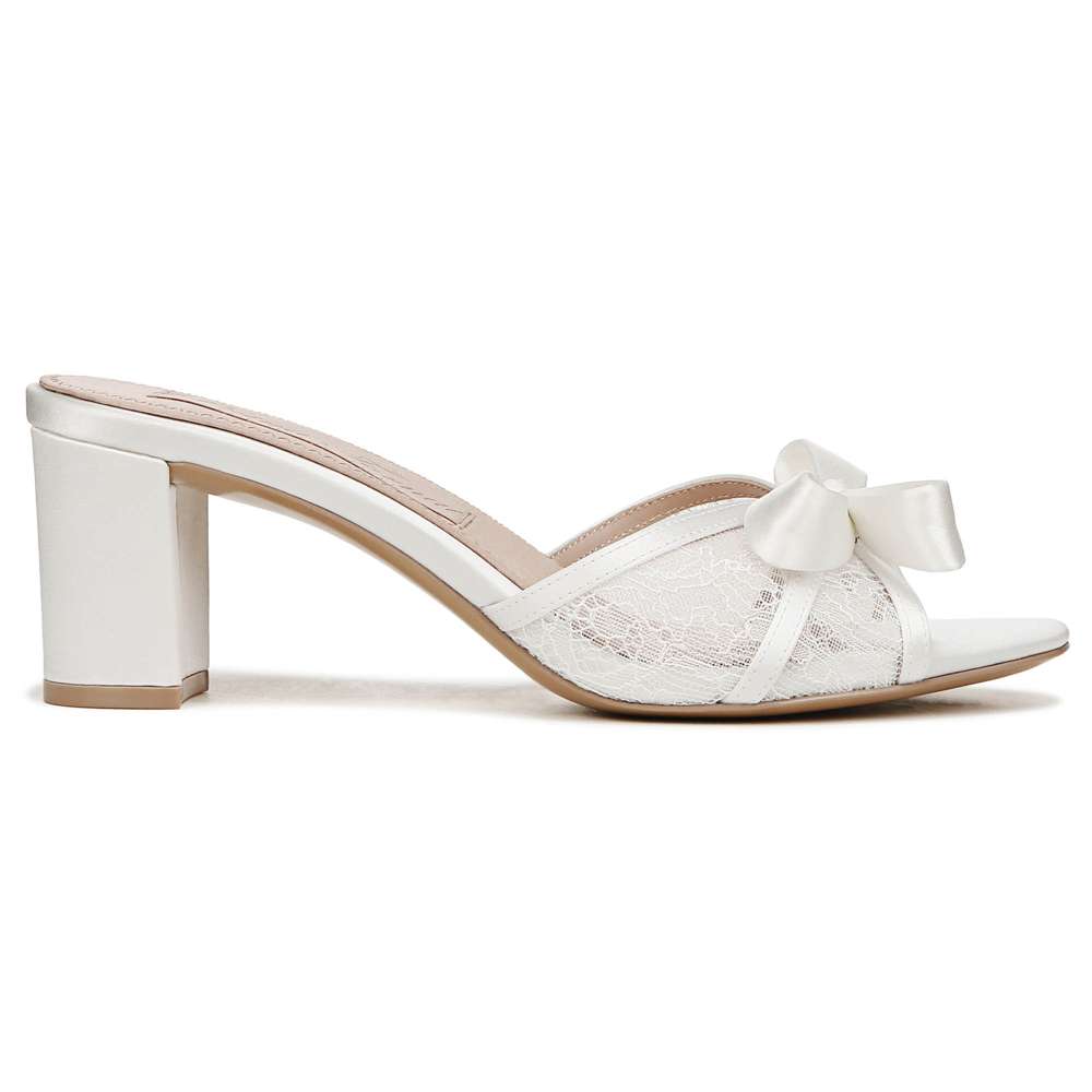 Alhubu Dress Sandal - Silk White Satin