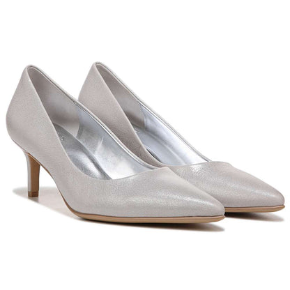 Everly Kitten Heel - Stone Metallic