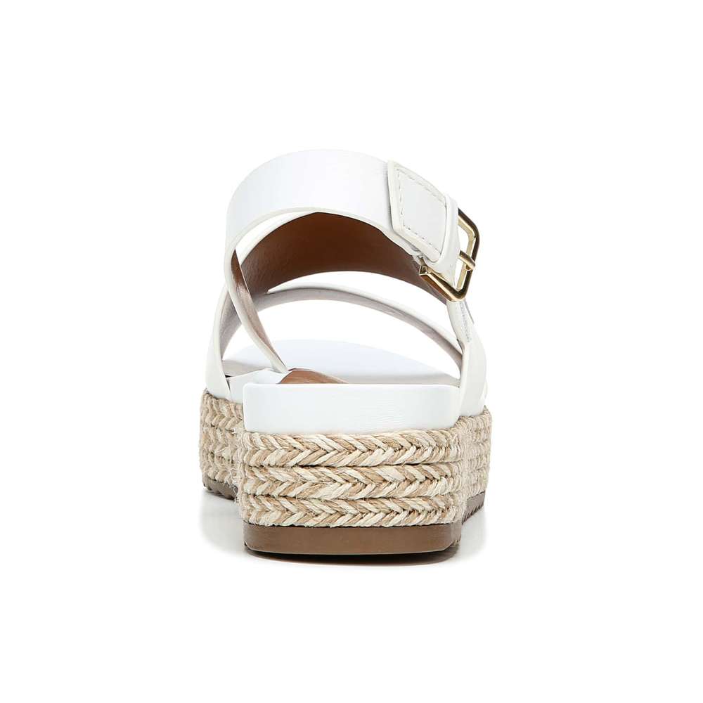 Jasmin Platform Sandal - White