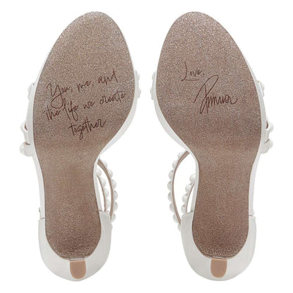 Love 3 Dress Sandal - Silk White Satin