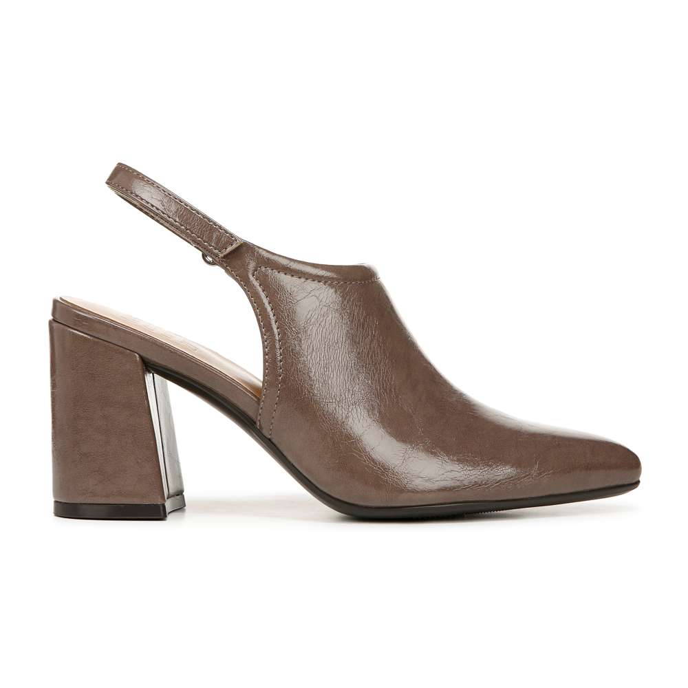 Prompt Slingback Pump - Mushroom Grey