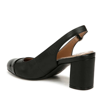 Sophie Slingback Pump - Black Leather