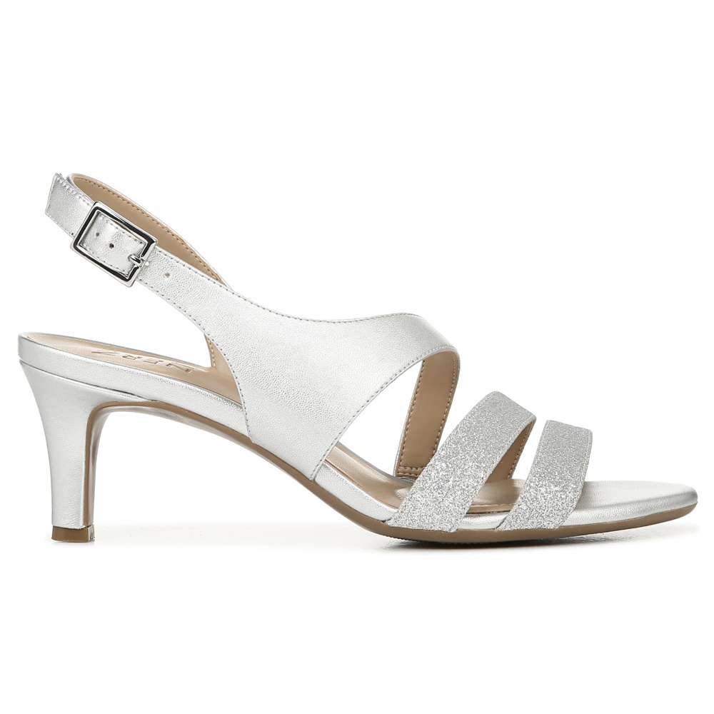 Taimi Heeled Sandal - Silver