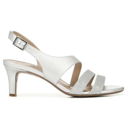 Taimi Heeled Sandal - Silver