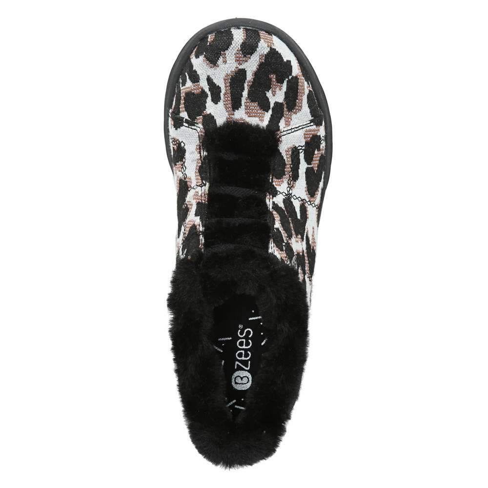 Golden Bootie - Black/White Leopard