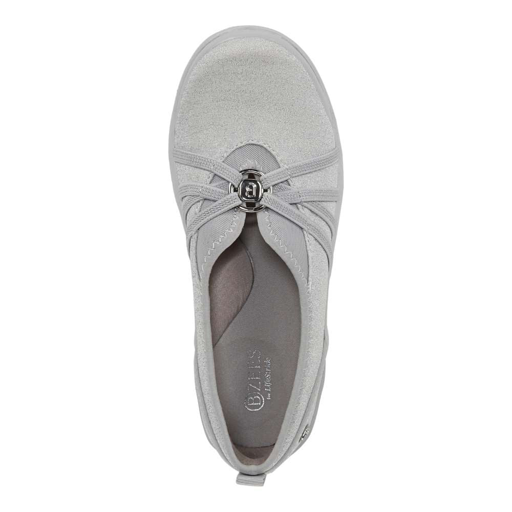 Niche Slip-On - Silver Shimmer Fabric