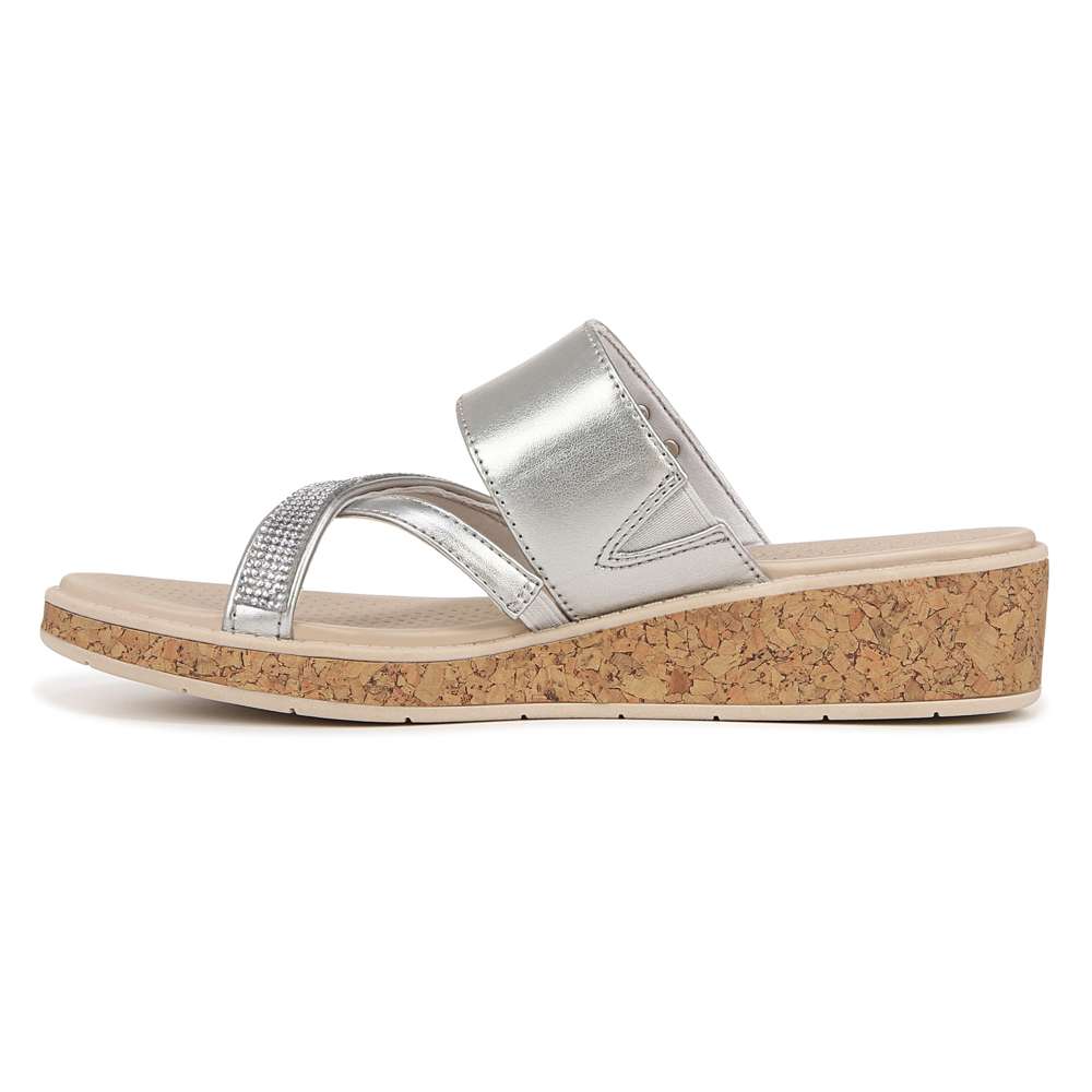 Bora Bright Sandal - Silver Metallic