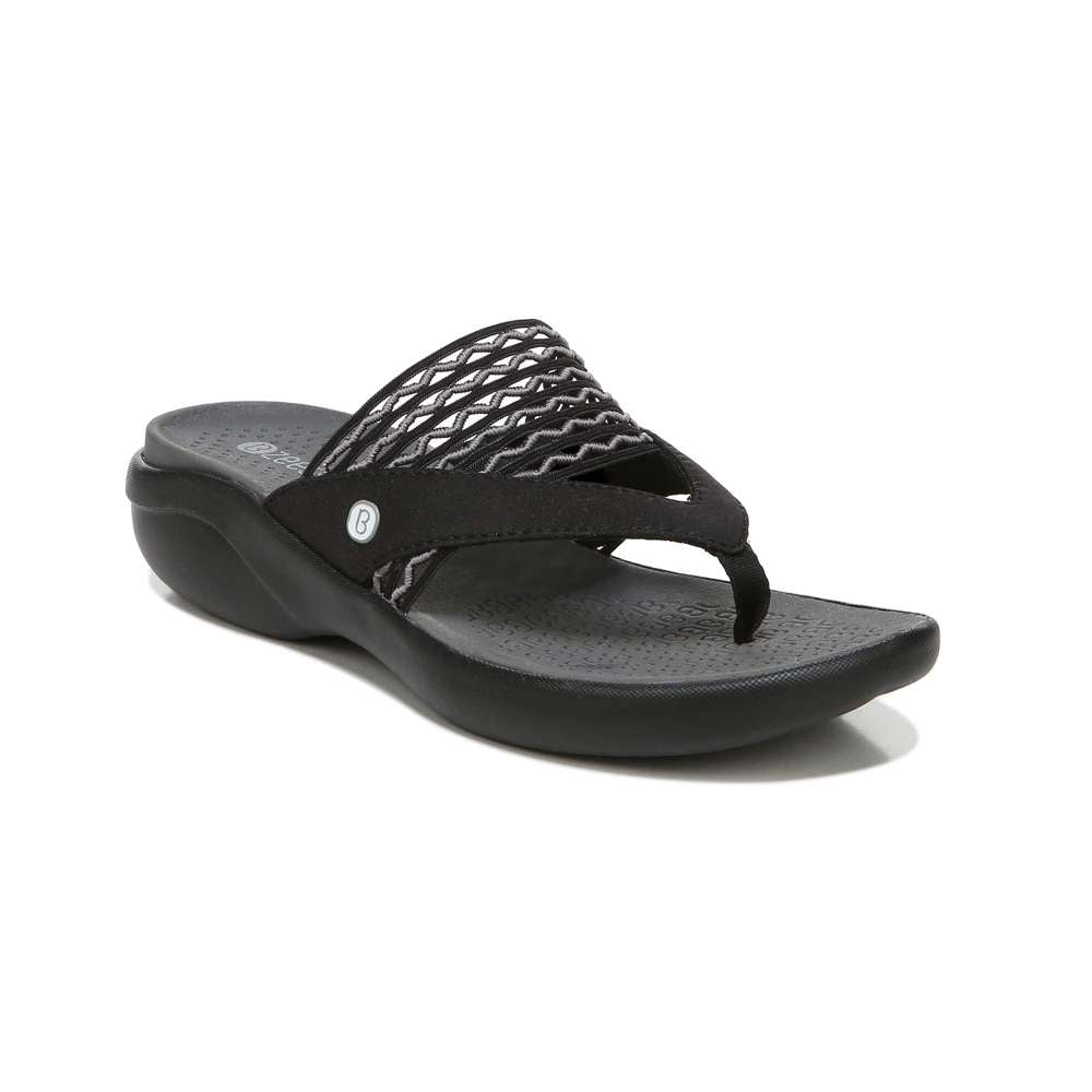 Cabana Flip-Flop Sandal - Black Fabric