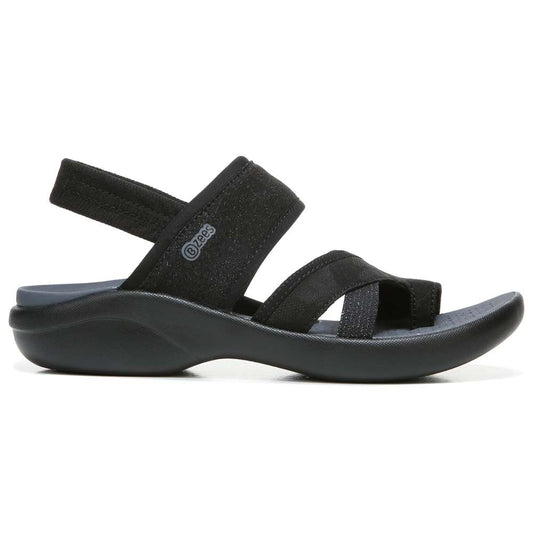 Call Me Sandal - Black Fabric