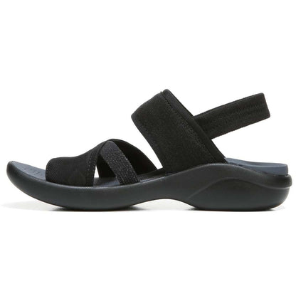 Call Me Sandal - Black Fabric