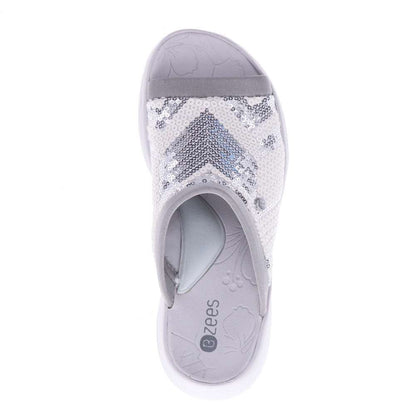 Jubiliee Slide - White/Silver