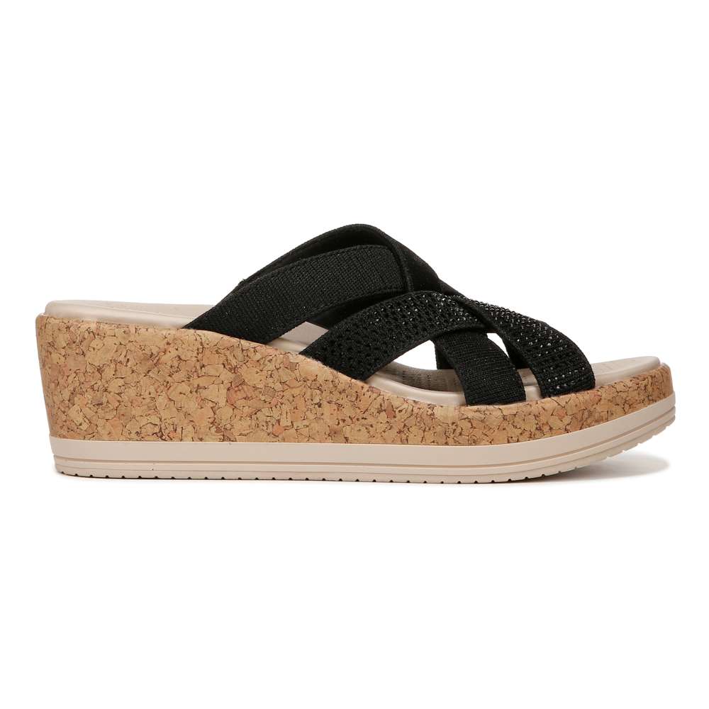 Reign Wedge Sandal - Black