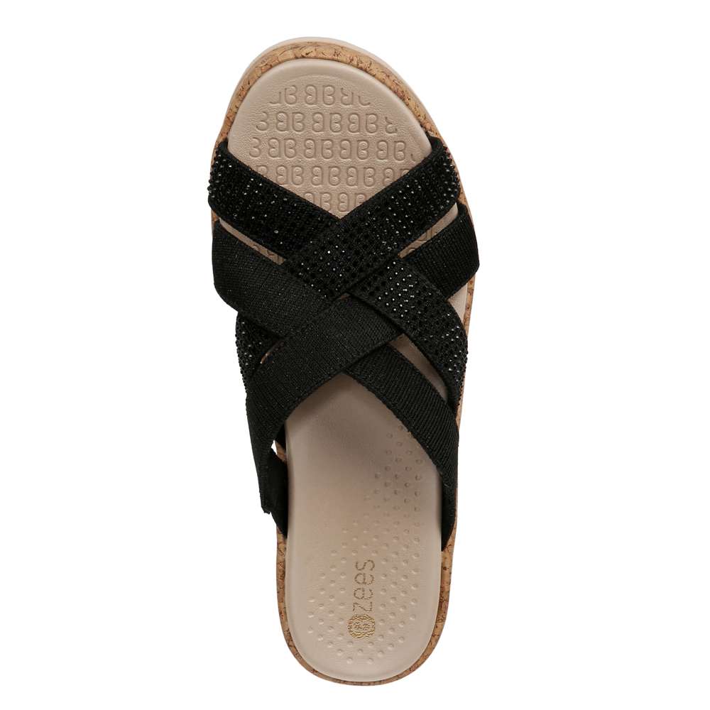 Reign Wedge Sandal - Black