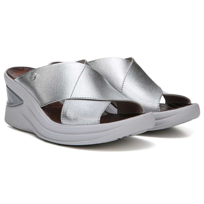 Vista Wedge Sandal - Silver