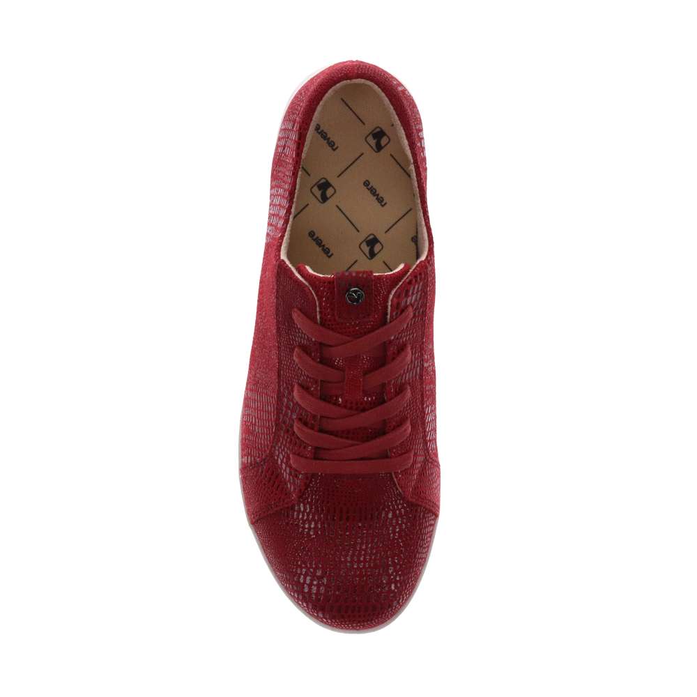 Athens Lace-Up Sneaker - Cherry Lizard